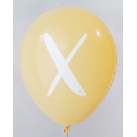 Golden Yellow Crystal Alphabet A-Z Printed Balloons